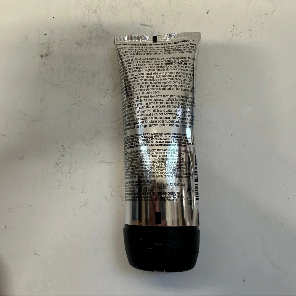 Tigi Bed Head Hard Head Mohawk Gel 3.4 OZ HTF